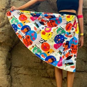 Portraits MIDI skirt